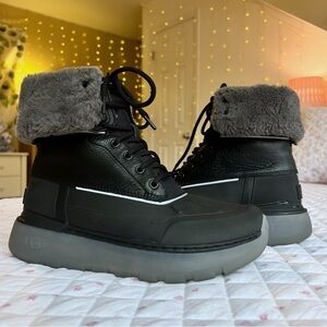 UGG Men’s City Butte Waterproof Weather Winter Snow Boots Black 8.5